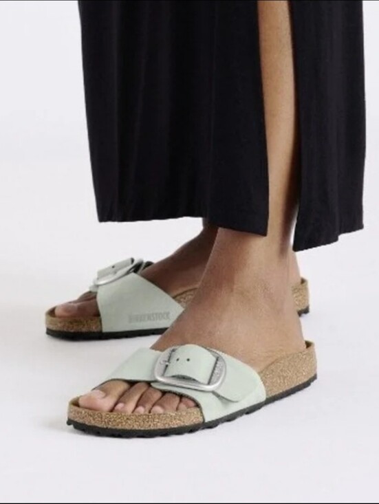 Birkenstock Shoes - Birkenstock Madrid Big Buckle Pure Sage Nubuck Sandals 42 / 11-11.5